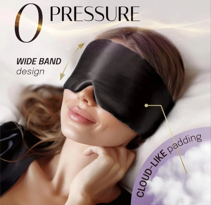 100% Mulberry Silk Sleeping Mask Eyepatch Blocking Light Eyemask Soft Padded Travel Sleeping Aid for Sleep Patch Slaapmasker