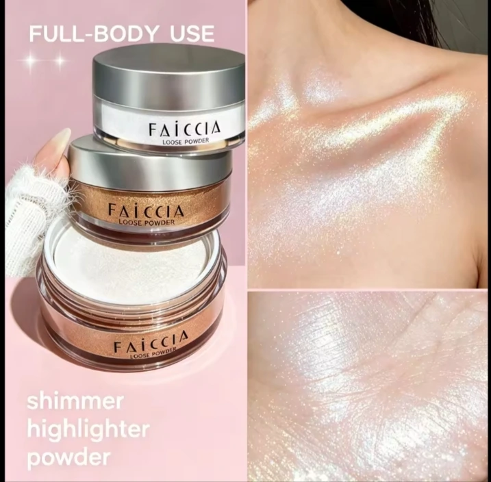 Starry Shimmer Single Loose Powder Smooth Soft Texture Multi Use For Face Eye Body High Pigment Buildable Daily Beauty Glow Cosmetic