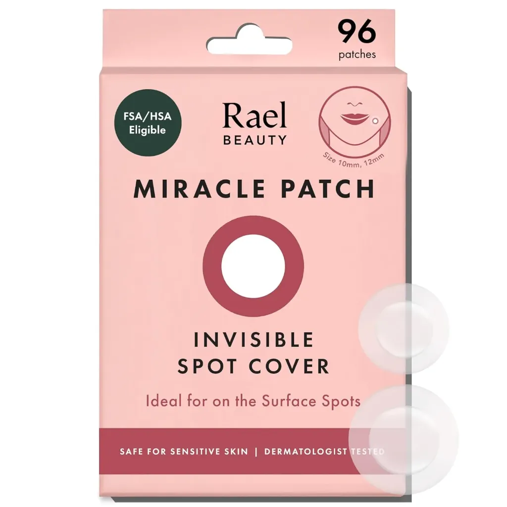 Rael Miracle Invisible Spot Cover Hydrocolloid Acne Pimple Patches (96 Ct)
