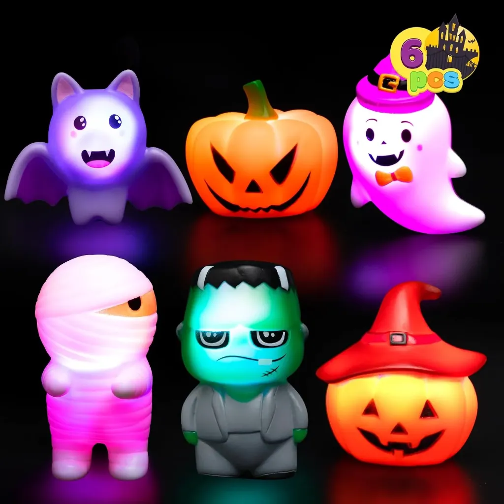 JOYIN 6 Pcs Halloween Light-Up bath toy
