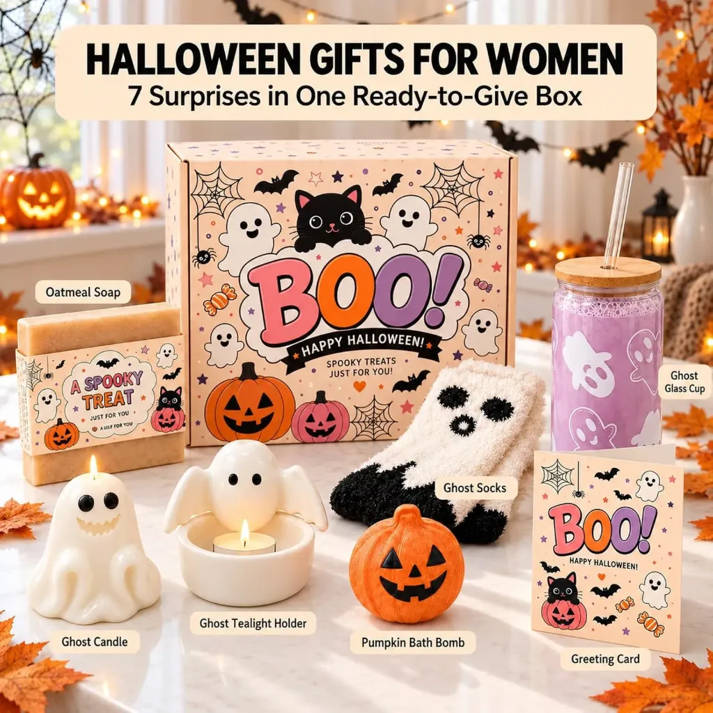 Boo Basket Stuffers for Women Halloween Gifts for Women
