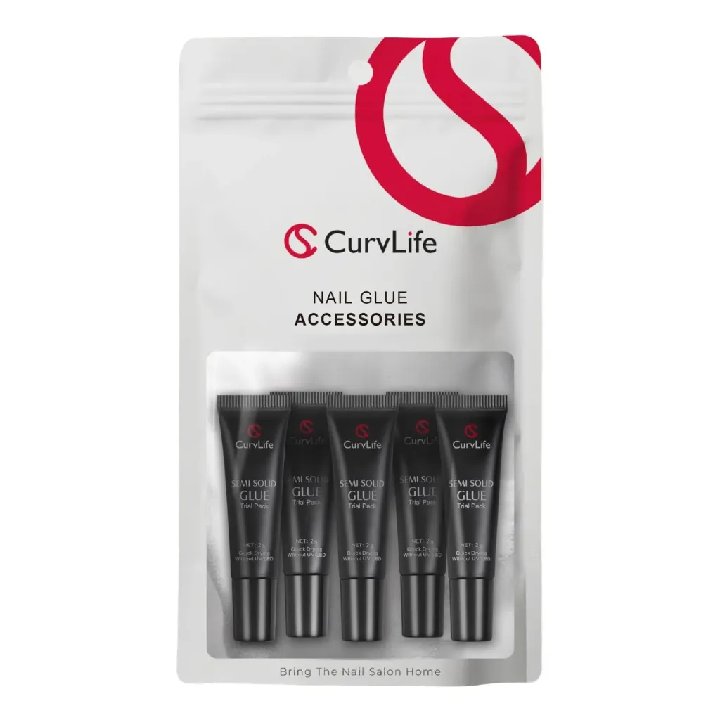 CurvLife 5 Pack 2g Semi Solid Nail Glue